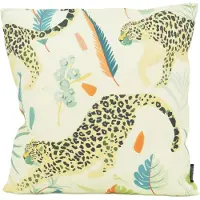 Gek op kussens! Sierkussen luipaard outdoor | 45 x 45 cm | katoen/polyester