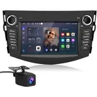 Hexinex Quad-Core autoradio Geschikt voor Toyota RAV4 (2006-2012) - Draadloos CarPlay, Android Auto, Android 15, multimediaspeler, 4GB+64GB