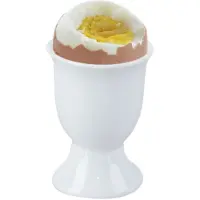 Orion Mona Serie - Porseleinen Eierdopje - Wit - 4,5 cm Diameter - 7 cm Hoogte