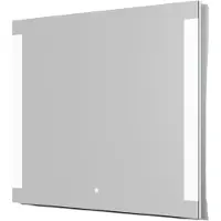 Linie Lunar rechthoekig badkamerspiegel 100 x 80 cm met spiegelverlichting