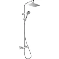 Hansgrohe Regendouche set vernis shape showerpipe 230 1 jet met douchethermostaat chroom