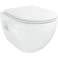 Linie Waldo hangtoilet mat wit randloos