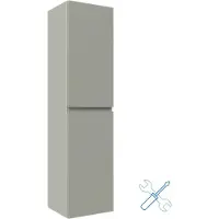 Linie Lado zwevende badkamerkast zelfmontage greige 35 x 30 x 140 cm