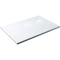 Luca Varess Soft douchebak 120 x 70 cm acryl glanzend wit