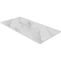 Luca Varess Suite douchebak 180 x 90 cm composietmarmer Marble White