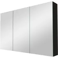 Linie Montro spiegelkast 120 x 75 cm Mat Zwart