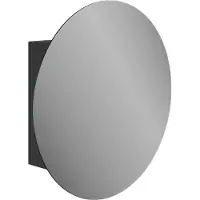 Storke rond spiegelkast 75 x 75 cm mat zwart