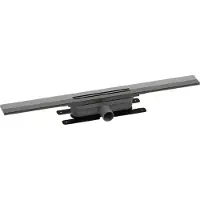 Easy drain Douchegoot R-Line Clean 80cm Brushed Black Chrome