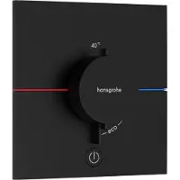 Hansgrohe showerselect comfort e stopkraan inbouw voor 3 functies, mat zwart
