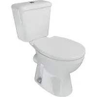SanyOne Tola staand toilet Glanzend Wit randloos