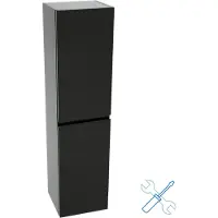 Linie Lado zwevende kolomkast zelfmontage Mat Zwart 35 x 30 x 140 cm