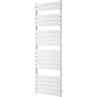 VIPERA Vulcan enkele handdoekradiator 60 x 180 cm centrale verwarming mat wit zij- en middenaansluiting 1.252W