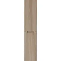Linie Curvo zwevende badkamerkast lichte eik 35 x 30 x 170 cm