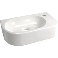 Luca Varess Rondo handenwasser 41 x 22 cm Glanzend Witte porselein