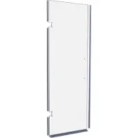Balmani Modular Glaspaneel en deurdichting voor douchedeur 741mm Helder glas