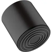 Hansgrohe Pulsify 105 Hoofddouche rond met wand douchearm mat zwart