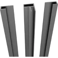 Linie set hoekprofiel + zijprofielen voor douchewandbekleding 260 cm Dakota
