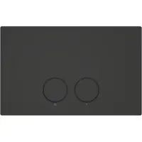 Luca Varess Perleas bedieningspaneel mat zwart voor Ideal Standard Prosys inbouwreservoir
