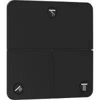 Hansgrohe ShowerSelect Comfort Q stopkraan inbouw voor 3 functies, mat zwart