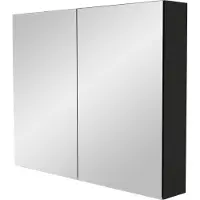 Storke Reflecta spiegelkast 95 x 75 cm Mat Zwart