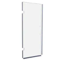 Balmani Modular Glaspaneel en deurdichting voor douchedeur 841mm Helder glas