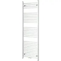 VIPERA Kanza enkele handdoekradiator 50 x 150 cm centrale verwarming mat wit zij- en middenaansluiting 842W