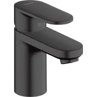 Hansgrohe Vernis Blend - Wastafelmengkraan - Ééngreeps bediening - CoolStart energiebesparend - Met trekwaste - 70mm maat - Mat Zwart