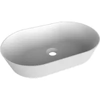 Balmani Still waskom matte Solid Surface ovaal 54 x 34 cm
