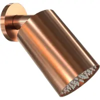 Blaufoss Luxor 90 Hoofddouche rond 14 cm x 9 cm met wand douchearm Brushed Rosegold