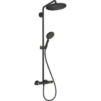 Hansgrohe Doucheset Croma Select S 280 met Thermostaat 1 Jet en Raindance Handdouche Mat Zwart