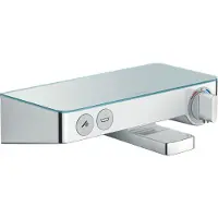 Hansgrohe Select Shower Tablet 300 badthermostaat met omstel Wit-Chroom