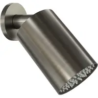 Blaufoss Luxor 90 Hoofddouche rond 14 cm x 9 cm met wand douchearm Brushed GunMetal