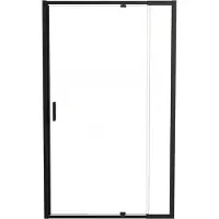 Luca Varess Vidor Telescope douche draaideur 120 cm x 190 cm Helder glas mat zwart profiel