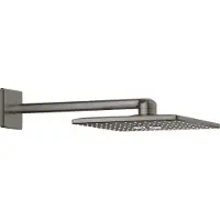 GROHE Regendoucheset Rainshower SmartActive Cube 31 cm met Wandarm Hard Graphite Geborsteld