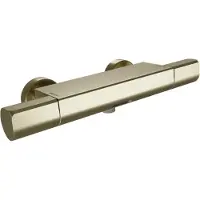 Blaufoss Eris thermostatische kraan muurmontage opbouw badkraan brushed champagne gold