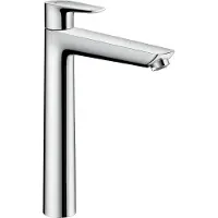 Hansgrohe Talis E 1 gats wastafelkraan verhoogd 240 met waste chroom