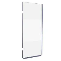 Balmani Modular Glaspaneel en deurdichting voor douchedeur links 841mm Helder glas met matte strook, met coating