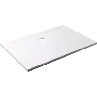 Luca Varess Soft douchebak 140 x 90 cm acryl mat wit