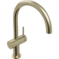 Blaufoss Round 360 EcoStart Verlaagde wastafelkraan Brushed Champagne Gold
