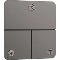 Hansgrohe showerselect comfort q stopkraan inbouw voor 3 functies, brushed black chrome