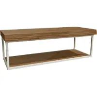 Balmani Life Edge Mini handenwasser 55 x 22,5 cm teak met witte frame