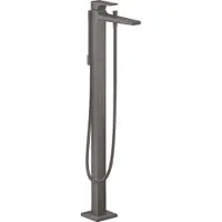 Hansgrohe Badmengkraan metropol eengreeps vloergemonteerd geborsteld zwart chroom
