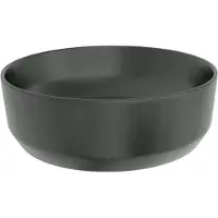 Luca Varess Perla waskom Mat Zwarte porselein rond Ø 34 cm