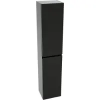 Linie Lado zwevende badkamerkast Mat Zwart 35 x 30 x 170 cm
