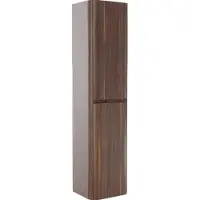 Storke Soft zwevende badkamerkast 40 x 35 x 170 cm notenhout