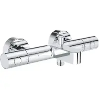 GROHE Grohtherm 800 Cosmopolitan Thermostatische Badkraan - 15 cm - Waterbesparend - Met omstelling - Inclusief koppelingen - Chroom