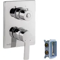 Blaufoss Smartbox inbouw douchemengkraan 2 functies glanzend chroom incl. inbouwelement