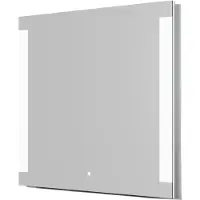 Linie Lunar rechthoekig badkamerspiegel 90 x 80 cm met spiegelverlichting