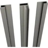 Linie set hoekprofiel + zijprofielen voor douchewandbekleding 210 cm PVC Oregon