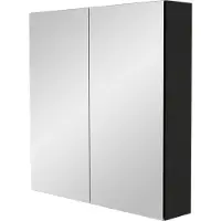 Storke Reflecta spiegelkast 75 x 75 cm Mat Zwart